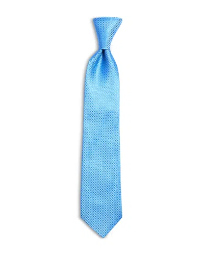 Canali Silk Classic Houndstooth Tie In Red