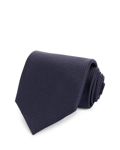Canali Silk Classic Micro Grid Tie In Blue