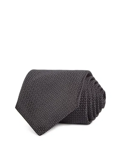 Canali Silk Classic Neat Tie In Black
