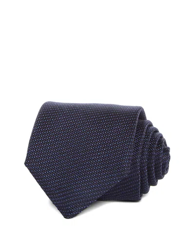 Canali Silk Classic Neat Tie In Black