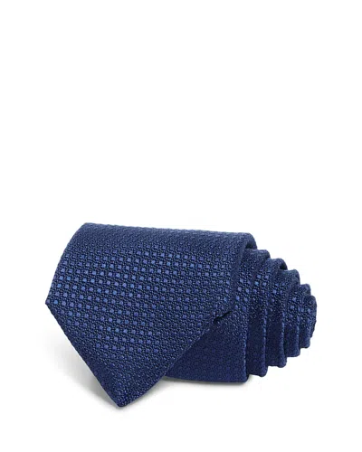 Canali Silk Classic Neat Tie In Blue
