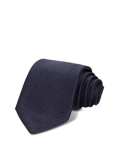 Canali Silk Classic Neat Tie In Blue