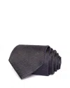 Canali Silk Classic Neat Tie In Gray