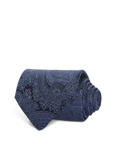 Canali Silk Classic Paisley Tie In Blue