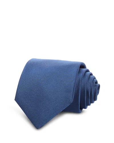 Canali Silk Classic Solid Tie In Blue