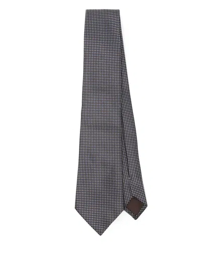 Canali Silk Tie In Blue