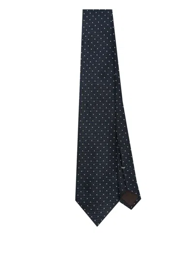 Canali Silk Tie In Blue