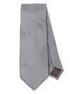 Canali Silk Tie In Gray