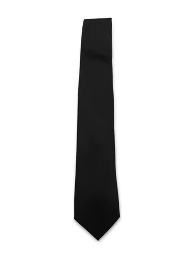 Canali Silk Tie In Black