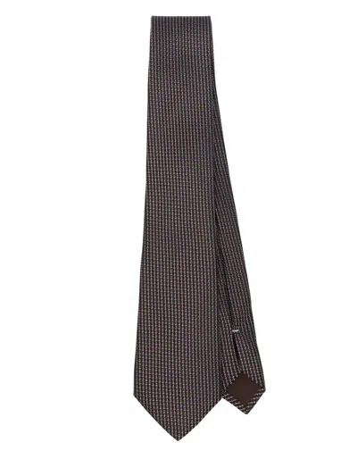 Canali Silk Tie In Blue