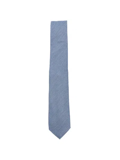 Canali Silk Tie In Blue