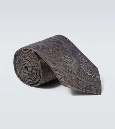 Canali Silk Tie In Multi