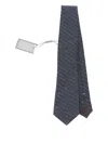 Canali Silk Tie In Gray
