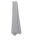 Canali Silk Tie In Grey