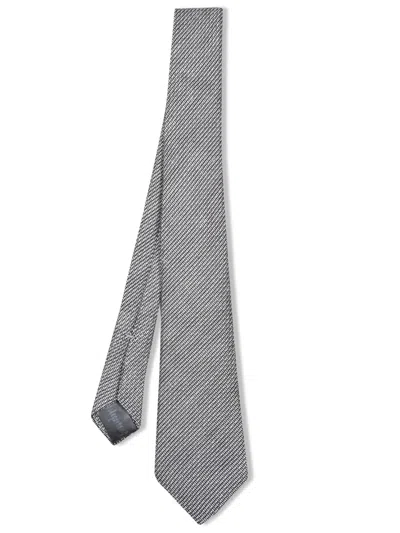 Canali Silk Wave Grey Tie