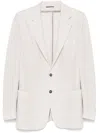 Canali Single Breasted Blazer In 中性色