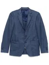 Canali Single-breasted Blazer In Blue