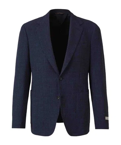 Canali Single-breasted Blazer In Black