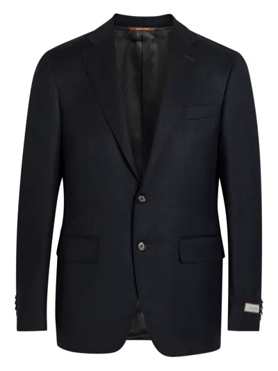 Canali Single-breasted Blazer In Blue