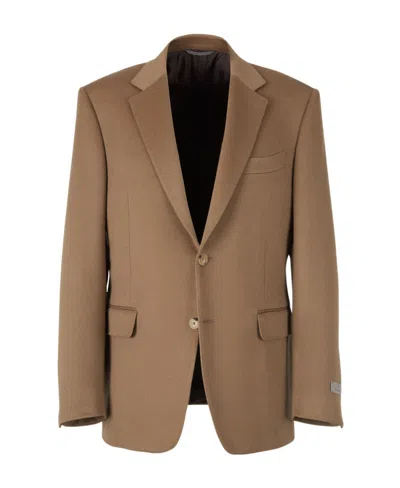 Canali Single-breasted Blazer In Brown