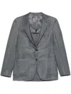 Canali Single-breasted Blazer In Grey