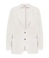 Canali Single Breasted Blazer In White