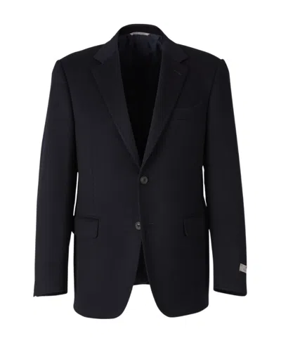 Canali Single-breasted Cashmere Blazer In Black