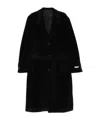 Canali Single-breasted Coat In Black