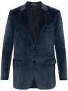 Canali Single-breasted Corduroy In Blue