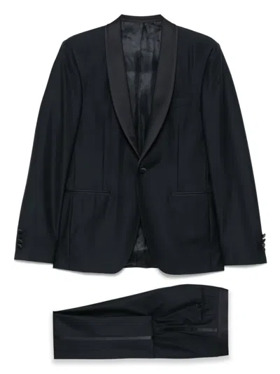 Canali Single-breasted Dinner Suit In Black