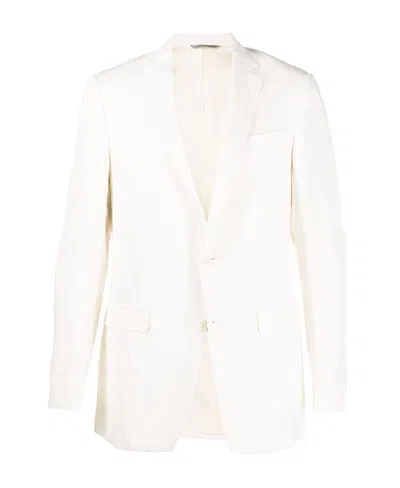 CANALI SINGLE-BREASTED LINEN-SILK BLAZER