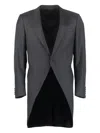 Canali Single-breasted Long-sleeve Jacket In Gray