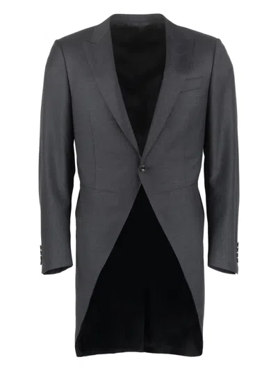 CANALI SINGLE-BREASTED LONG-SLEEVE JACKET