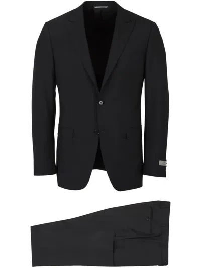 Canali Single-breasted Suit In Black