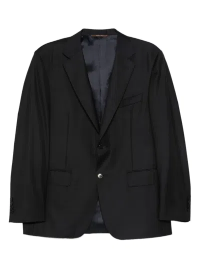Canali Single-breasted Suit In Black