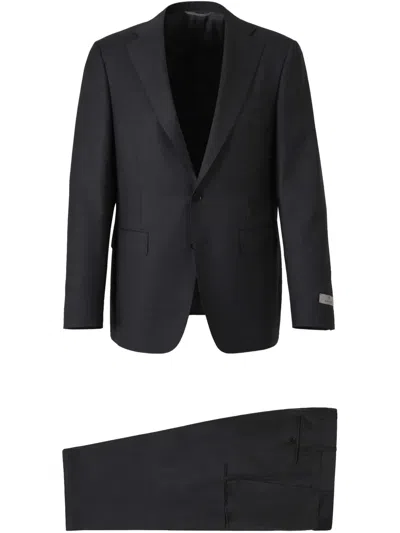 Canali Single-breasted Suit In Black