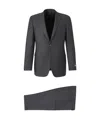 Canali Prince Of Wales Motif Suit In Black