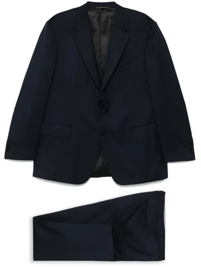 Canali Einreihiger Anzug In Blau