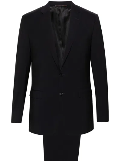 Canali Single-breasted Suit In Blue