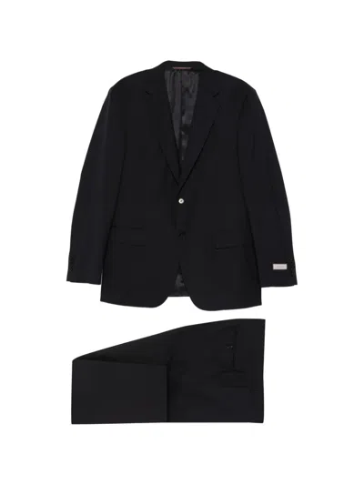 Canali Single-breasted Suit In Blue