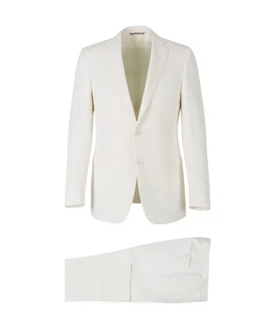 Canali Single-breasted Suit In White