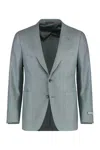 Canali Single-breasted Two-button Jacket In Green