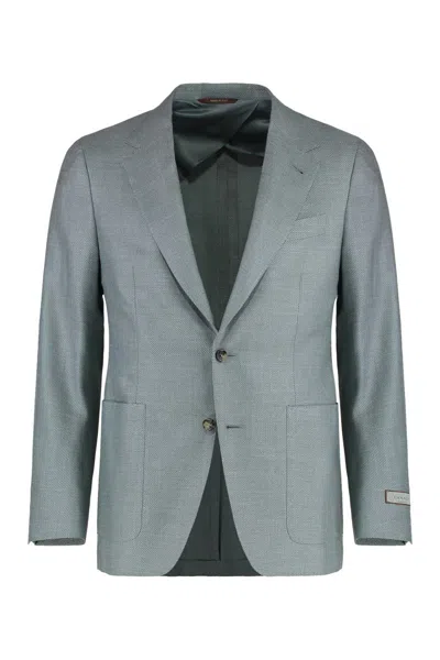 CANALI CANALI SINGLE-BREASTED TWO-BUTTON JACKET
