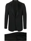 Canali Single-breasted Two-piece Suit In Schwarz