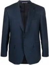 Canali Single-breasted Fitted Blazer In Blue