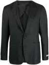 Canali Single-breasted Wool Blazer In Gray
