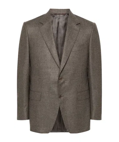 CANALI SINGLE-BREASTED WOOL BLAZER