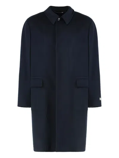 CANALI SINGLE-BREASTED WOOL COAT