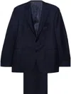 Canali Single-breasted Wool Suit In Blue