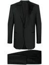 Canali Single-breasted Wool Suit In Schwarz